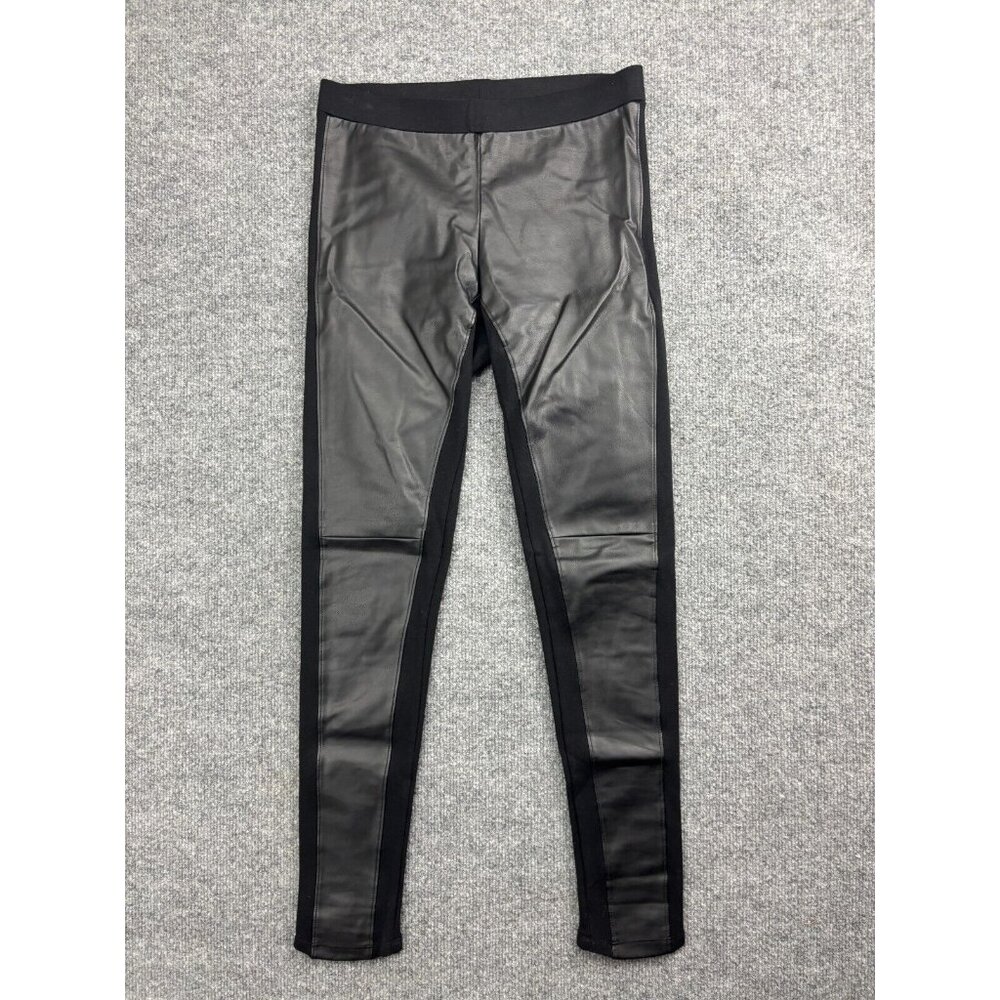 Velvet by Spencer & Graham Faux Leather Pants Women's Medium Black Ankle Pull On